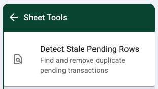 Detected Duplicate Transactions